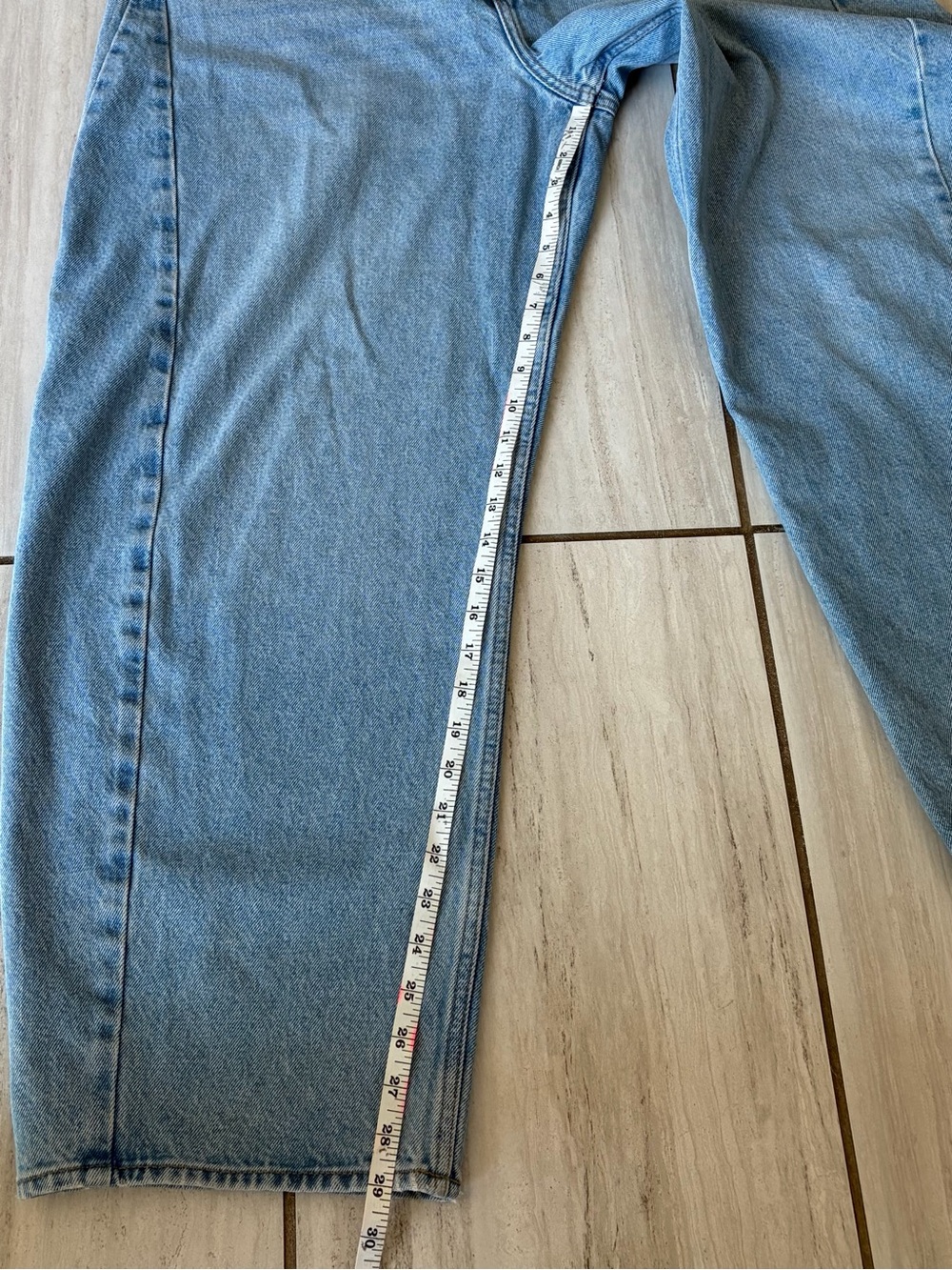 Abercrombie & Fitch the Barrel Mid Rise Denim Jeans Size 31 or 12 Long - Picture 5 of 8